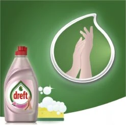 Dreft Clean & Care Rose & Satin Afwasmiddel - 8x780ml - Voordeelverpakking -Schoonmaakmiddelen Korting 1200x1188 8