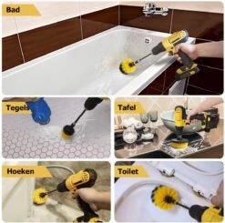 ESSIBLE Schrobborstel - Polypropyleen - Borstel Boormachine - Schrobborstel - Schuurborstel - Automatische Reiniging - 3 Delige Borstelset Voor Boormachine 8 ESSIBLE Schrobborstel - Polypropyleen - Borstel Boormachine - Schrobborstel - Schuurborstel - Automatische Reiniging - 3 Delige Borstelset Voor Boormachine -Schoonmaakmiddelen Korting 1200x1190 5