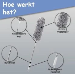 Fain® Plumeau Met Telescoopsteel – Grijs – 80 Tot 280 Cm - Uitschuifbaar – Wasbaar - Flexibel 360° Draaibaar – Duster - Microvezel Ragebol 16 Fain® Plumeau Met Telescoopsteel – Grijs – 80 Tot 280 Cm - Uitschuifbaar – Wasbaar - Flexibel 360° Draaibaar – Duster - Microvezel Ragebol -Schoonmaakmiddelen Korting 1200x1190 6