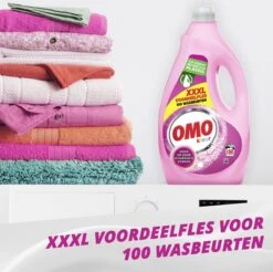 Omo Vloeibaar Wasmiddel Kleur - 100 Wasbeurten - Grootverpakking -Schoonmaakmiddelen Korting 1200x1194