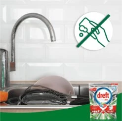 Dreft Platinum Plus All In One Fresh Herbal Breeze - 90 Vaatwascapsules -Schoonmaakmiddelen Korting 1200x1197 19