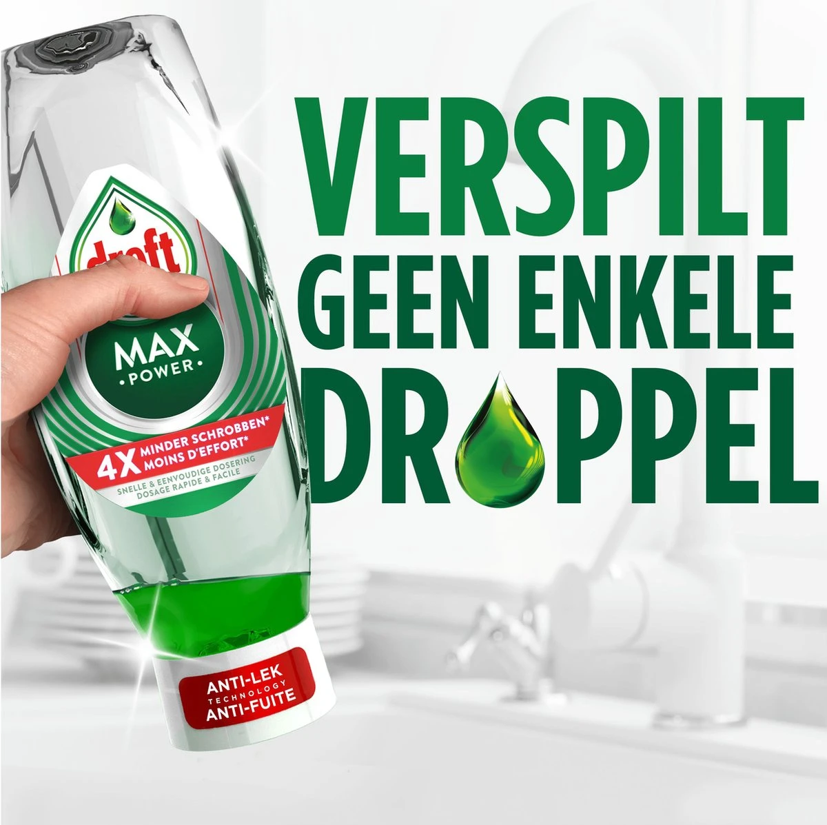 Dreft MaxPower - Vloeibaar Afwasmiddel - Voordeelverpakking 8 X 450 Ml 11 Dreft MaxPower - Vloeibaar Afwasmiddel - Voordeelverpakking 8 X 450 Ml - Afbeelding 11