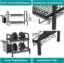 Dish Drying Rack Drainer Afdruiprek Metaal Afvoerafdruiprek Met Druppelbak Black Decker Droogrek Zwart Afdruiprek Brabantiaafdruiprek Metaal Muur -Schoonmaakmiddelen Korting 1200x1197 24