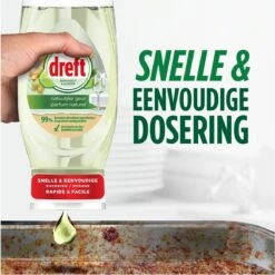 Dreft Natuurlijke Geur - Afwasmiddel - Bergamot & Gember - Ondersteboven Fles - Voordeelverpakking 8 X 370 Ml -Schoonmaakmiddelen Korting 1200x1198 33