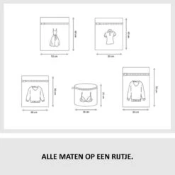 Merkloos Waszakken | Set Van 5 Waszakjes Met Rits - Waszak - Wasnet - Kledingzakjes - BH Was Zakjes - Laundry Bag Set Voor Ondergoed - Kleding - Delicaat Wasgoed - Wasmachine Zakjes - Wasgoed -Schoonmaakmiddelen Korting 1200x1199 11
