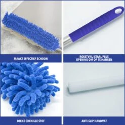 Telescopische Plumeau – Uitschuifbaar – Microvezel – Set Van 3 Opzetstukken – Stoffer – Ragebol -Schoonmaakmiddelen Korting 1200x1199 25