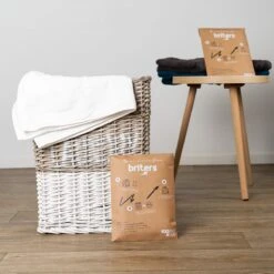 Briters Wasmiddelstrips - 100 Wasbeurten - Ecologisch Wasmiddel - 100% Plasticvrij - Fresh Linen - Wasstrips -Schoonmaakmiddelen Korting 1200x1200 100