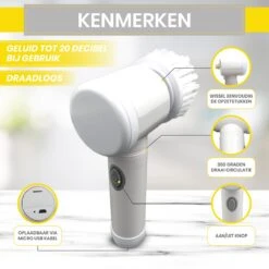 Lenga Elektrische Schoonmaakborstel - 5 In 1 Borstel - Oplaadbaar - Wasborstel - Schoonmaakmiddelen - Schrobborstels -Schoonmaakmiddelen Korting 1200x1200 1004