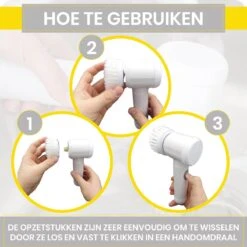 Lenga Elektrische Schoonmaakborstel - 5 In 1 Borstel - Oplaadbaar - Wasborstel - Schoonmaakmiddelen - Schrobborstels -Schoonmaakmiddelen Korting 1200x1200 1005