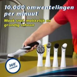 CleanRite® Multi Scrubber - Schoonmaakborstel Voor Auto, Fornuis, Tegels En Voegen -Schoonmaakmiddelen Korting 1200x1200 1009