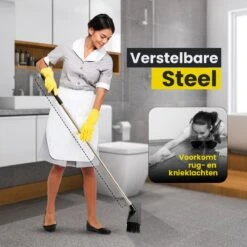 Schrobbezem Zwart Luiwagen Met Steel 120cm - Tuinbezem Straatbezem - Schoonmaak Schrobber Kunststof Harde Bezem - Schrobborstel En Schuurborstel -Schoonmaakmiddelen Korting 1200x1200 1016