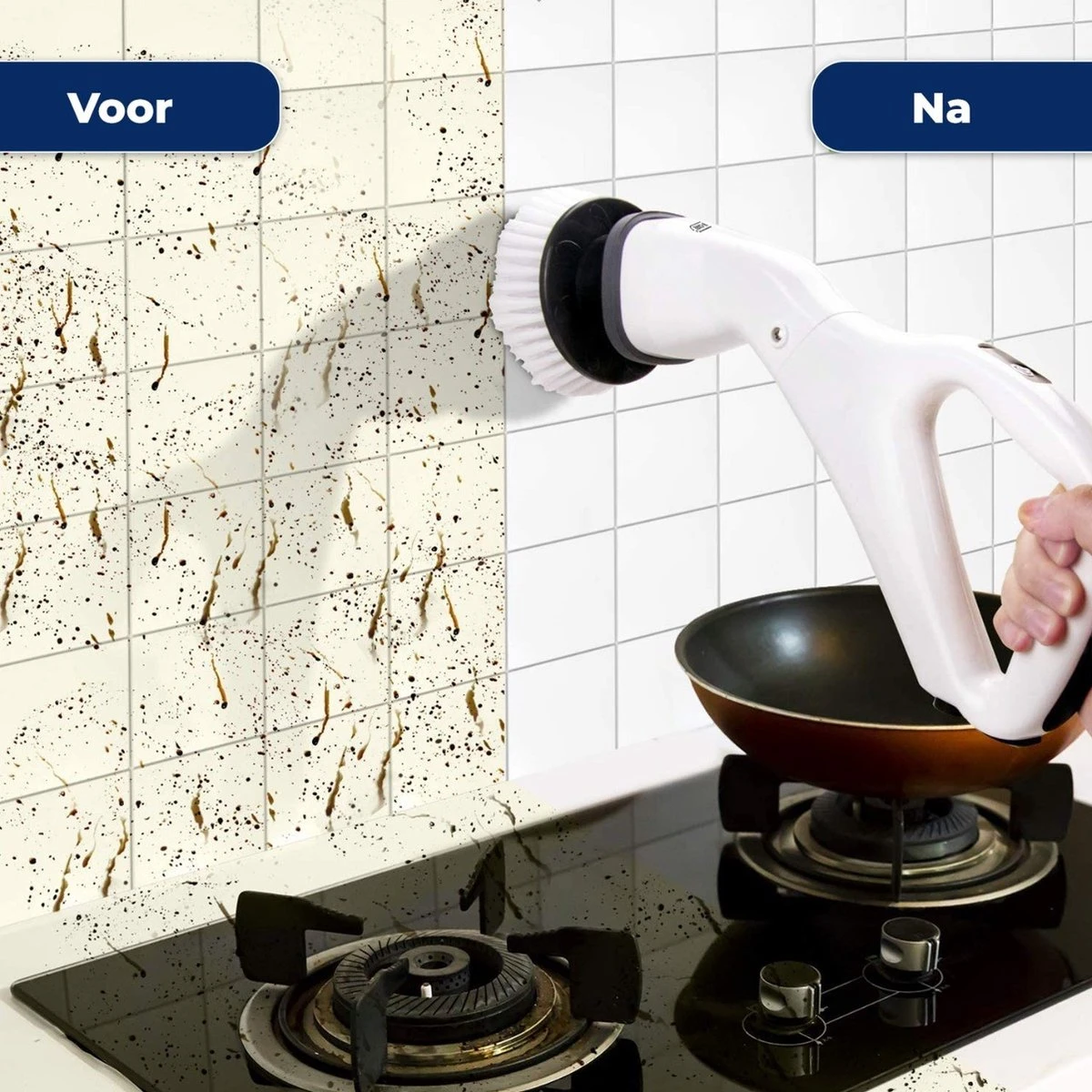 B-care Elektrische Schoonmaakborstel - 4 Opzetstukken - Wasborstel - Poetsmachine - Schrobborstel - Handborstel - Werkborstel - Schrobber - Boorborstel - Schoonmaakmiddelen - Reinigingsborstel 3 B-care Elektrische Schoonmaakborstel - 4 Opzetstukken - Wasborstel - Poetsmachine - Schrobborstel - Handborstel - Werkborstel - Schrobber - Boorborstel - Schoonmaakmiddelen - Reinigingsborstel - Afbeelding 3