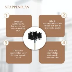 Waay Lifestyle Schoorsteenveegset - Schoorsteenborstel 6 Meter - Schoorsteenreiniger - Schrobborstels - Schoorsteenveger - Flexibele Steel - Geschikt Voor Boormachine - Wit -Schoonmaakmiddelen Korting 1200x1200 1079