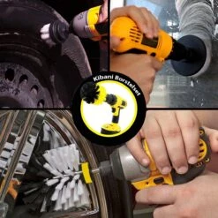 Kibani 3 Delige Borstelset Voor Boormachine - Wit - Voor Wielen, Tapijt En Bekleding - Schrobborstel – Boorborstel – Schuurborstel - Borstel Boormachine – Schoonmaakborstel – Reinigingsborstel – Tapijtreiniger - Borstelset -Schoonmaakmiddelen Korting 1200x1200 1090