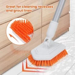 Merkloos Badkamer Reinigingsborstel - Badkamerschrobborstel - Reinigingsborstel - Met Afneembare Telescopische Handgreep En 180° Verstelbare Gezamenlijke Reinigingsborstel - Lange Steel 107 Cm -Schoonmaakmiddelen Korting 1200x1200 1097