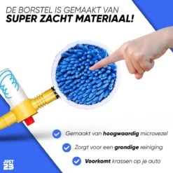 JUST23 Telescopische Autowasborstel – Schrobber Met Steel – Velgenborstel - Autowasset Met Zeep - Roterende Schoonmaakborstel - Multifunctionele Wasborstel -Schoonmaakmiddelen Korting 1200x1200 1139