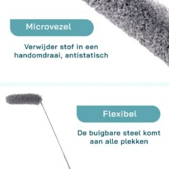 ForDig 7-Delige Plumeau Set - Duster Met Telescoopsteel Uitschuifbaar Tot 250 Cm - Inclusief Ragebol / Voegenborstel / Microvezel Doek / Chenille Borstel - Wasbaar - 360 Graden Draaibaar 13 ForDig 7-Delige Plumeau Set - Duster Met Telescoopsteel Uitschuifbaar Tot 250 Cm - Inclusief Ragebol / Voegenborstel / Microvezel Doek / Chenille Borstel - Wasbaar - 360 Graden Draaibaar -Schoonmaakmiddelen Korting 1200x1200 1172
