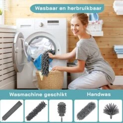 ForDig 7-Delige Plumeau Set - Duster Met Telescoopsteel Uitschuifbaar Tot 250 Cm - Inclusief Ragebol / Voegenborstel / Microvezel Doek / Chenille Borstel - Wasbaar - 360 Graden Draaibaar 15 ForDig 7-Delige Plumeau Set - Duster Met Telescoopsteel Uitschuifbaar Tot 250 Cm - Inclusief Ragebol / Voegenborstel / Microvezel Doek / Chenille Borstel - Wasbaar - 360 Graden Draaibaar -Schoonmaakmiddelen Korting 1200x1200 1174