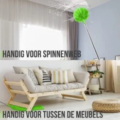 Strex Telescopische Plumeau Set Met Telescoopsteel - 60 Tot 140 Cm - Uitschuifbaar - Flexibel - Microvezel Ragebol - 5-Delige Schoonmaak Set -Schoonmaakmiddelen Korting 1200x1200 1180