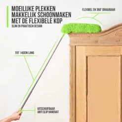 Strex Telescopische Plumeau Set Met Telescoopsteel - 60 Tot 140 Cm - Uitschuifbaar - Flexibel - Microvezel Ragebol - 5-Delige Schoonmaak Set -Schoonmaakmiddelen Korting 1200x1200 1182