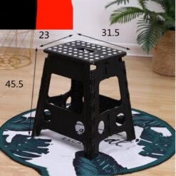 Merkloos Verdikt Kunststof Klapkruk-draagbaar-opvouwbare Kruk-Met Antislip Oppervlak Zwart 29x22cmx45cm -Schoonmaakmiddelen Korting 1200x1200 1196