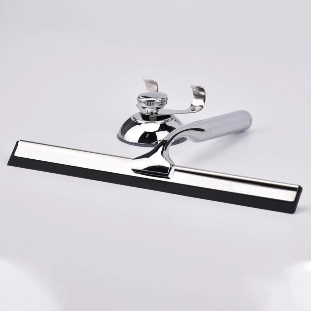 Douchewisser Inclusief Ophanghaak Met Zuignap - Douchewisser Badkamer - Raamtrekker - Douche Trekker - Raamwisser Douche - Douchetrekker - Douche Wisser - Ramen Schoonmaken - Chrome 3 Douchewisser Inclusief Ophanghaak Met Zuignap - Douchewisser Badkamer - Raamtrekker - Douche Trekker - Raamwisser Douche - Douchetrekker - Douche Wisser - Ramen Schoonmaken - Chrome - Afbeelding 3