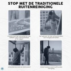 Thuys Magnetische Ramenwasser - Raamwisser Met Touw - Enkel Glas - Ramenreiniger Inclusief Reinigingspads - 3-8mm - Ramenwisser - Blauw -Schoonmaakmiddelen Korting 1200x1200 1251