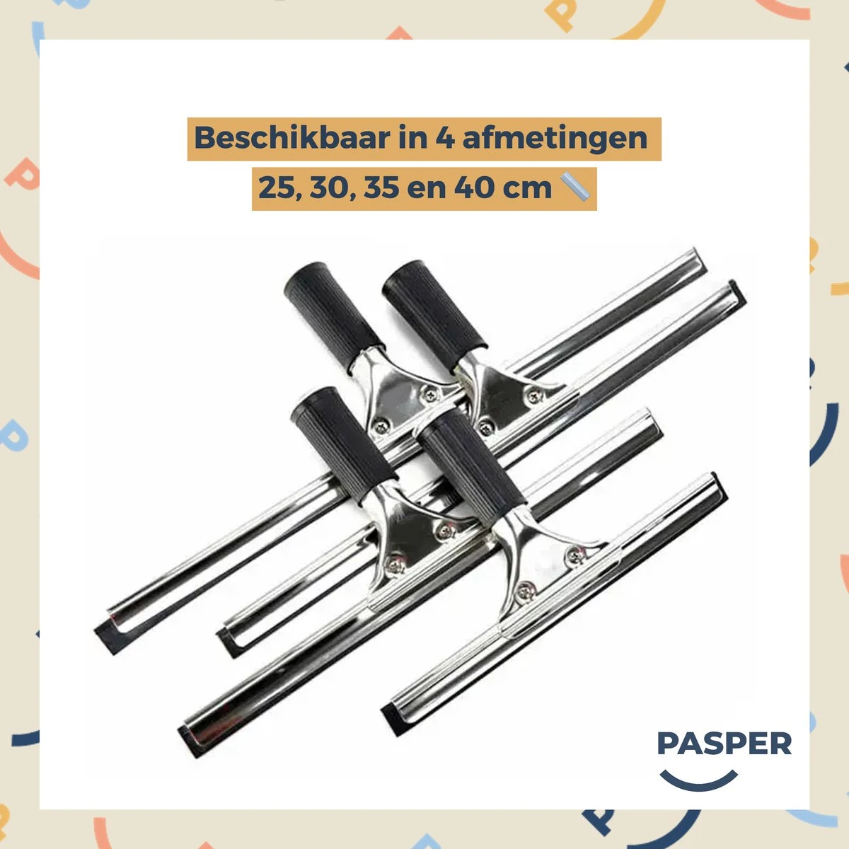 Raamtrekker Professioneel - 30 Cm - Pasper - Raamwisser - Raamtrekkers Zwart - Verstelbaar - Voor Multifunctioneel Gebruik Ramen, Douche En Auto 4 Raamtrekker Professioneel - 30 Cm - Pasper - Raamwisser - Raamtrekkers Zwart - Verstelbaar - Voor Multifunctioneel Gebruik Ramen, Douche En Auto - Afbeelding 4