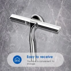 Mdxl® Raamwisser - Raamtrekker - Inclusief Ophanghaak Met Zuignap - Rvs - Douchewisser- Douche Trekker -Schoonmaakmiddelen Korting 1200x1200 1284