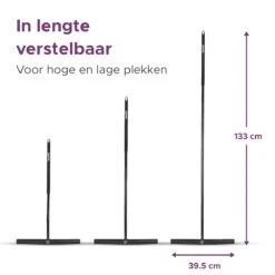 MAYMS® Vloerwisser Badkamer - Vloertrekker - Vloertrekker Met Steel - Floor Wiper - Aftrekker - RVS - Zwart - Design - Wisser - Vloerwisser Douche -Schoonmaakmiddelen Korting 1200x1200 1287