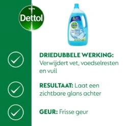 Dettol - Power & Fresh - Allesreiniger - Katoenfris - 3 X 4 Liter -Schoonmaakmiddelen Korting 1200x1200 1439