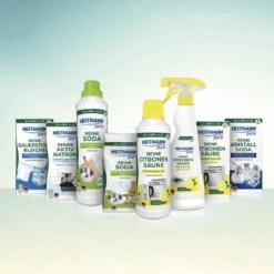 HEITMANN Pure Ontkalker- Citroenzuur Ontkalker, Natuurvriendelijke Kalkreiniger Voor Een Hygiënische Reiniging - Poeder, 1x 350 G -Schoonmaakmiddelen Korting 1200x1200 1485