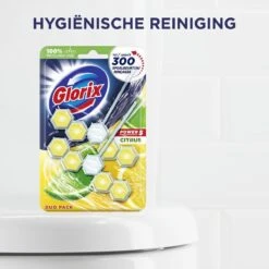 Glorix Power 5 Toiletblokken - Citroen - 7 X 2 Stuks - Voordeelverpakking -Schoonmaakmiddelen Korting 1200x1200 1566