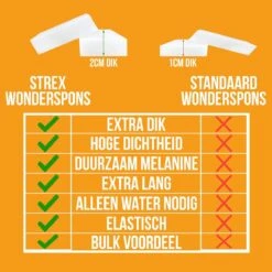 24x Wonderspons | Schoonmaakspons | Sponsjes | Magic Eraser | Wondersponzen | Alle Oppervlakken | Vlekken Verwijderen | Melamine Spons 15 24x Wonderspons | Schoonmaakspons | Sponsjes | Magic Eraser | Wondersponzen | Alle Oppervlakken | Vlekken Verwijderen | Melamine Spons -Schoonmaakmiddelen Korting 1200x1200 1733