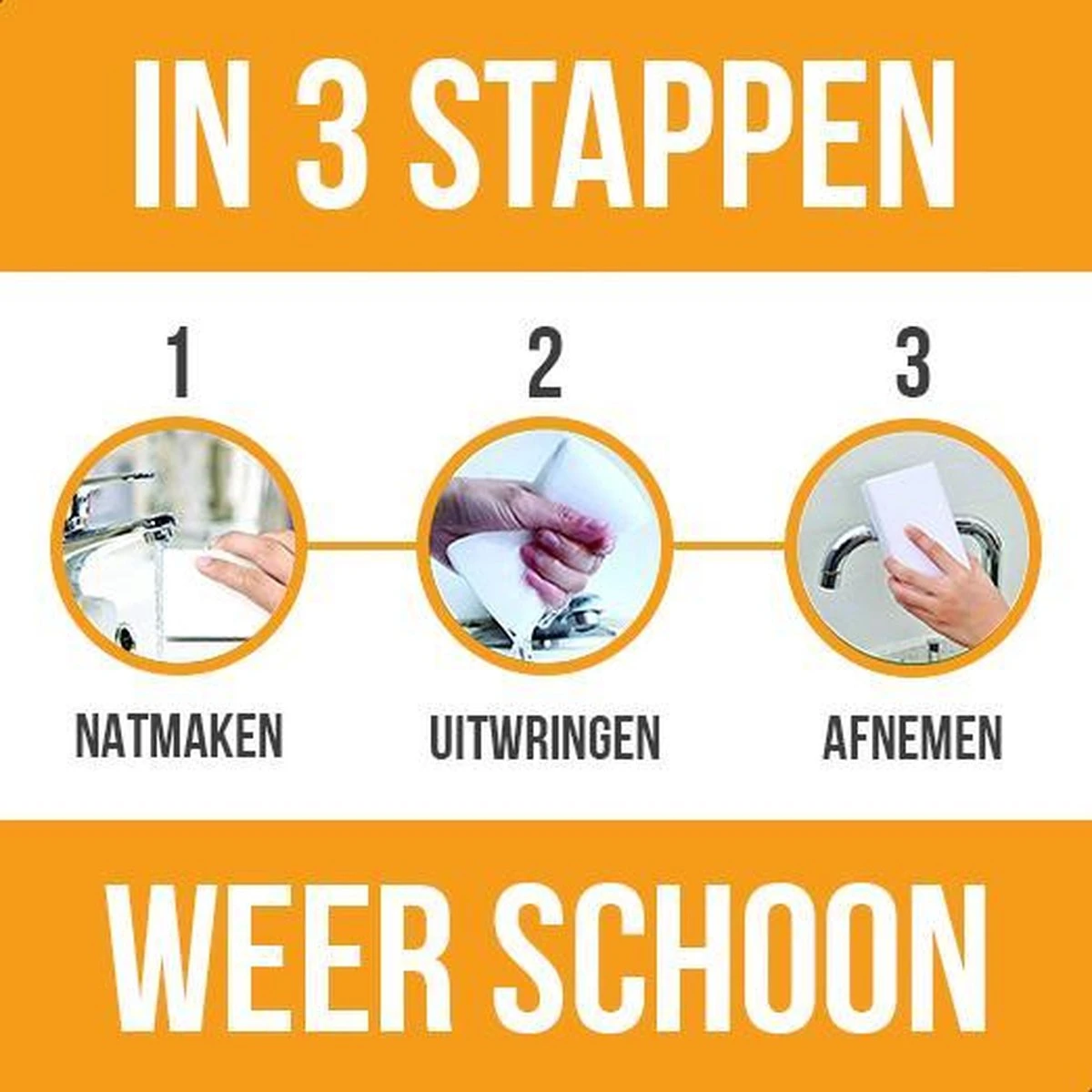 24x Wonderspons | Schoonmaakspons | Sponsjes | Magic Eraser | Wondersponzen | Alle Oppervlakken | Vlekken Verwijderen | Melamine Spons 8 24x Wonderspons | Schoonmaakspons | Sponsjes | Magic Eraser | Wondersponzen | Alle Oppervlakken | Vlekken Verwijderen | Melamine Spons - Afbeelding 8