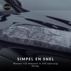 RUSH Microvezeldoek - Droogdoek - Auto Wassen - Auto & Motor - 60 X 80 Cm - 600GSM -Schoonmaakmiddelen Korting 1200x1200 1748