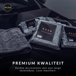 RUSH Microvezeldoek - Droogdoek - Auto Wassen - Auto & Motor - 60 X 80 Cm - 600GSM -Schoonmaakmiddelen Korting 1200x1200 1751