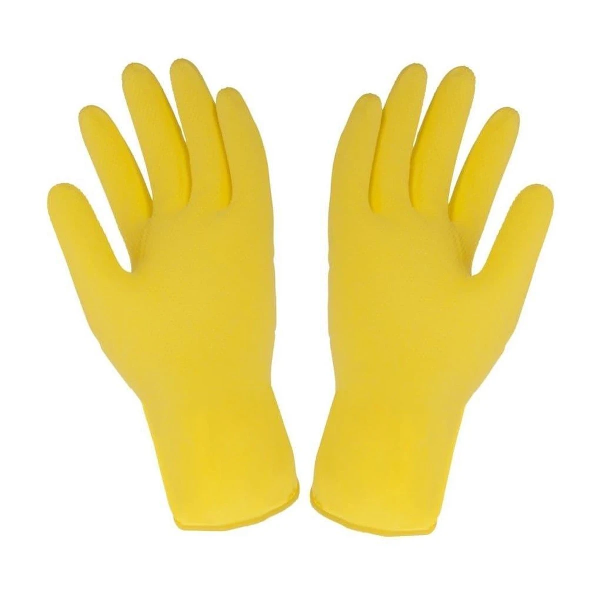 Multy Luxe Huishoudhandschoenen Maat L - Natuurlatex Met Kantoenen Vlokvoering - Anti Slip - Rubberen Handschoenen - Waterdicht - Natuurlijk Latex - Maat L 3 Multy Luxe Huishoudhandschoenen Maat L - Natuurlatex Met Kantoenen Vlokvoering - Anti Slip - Rubberen Handschoenen - Waterdicht - Natuurlijk Latex - Maat L - Afbeelding 3