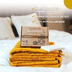 Wasmiddeldoekjes - Ongeparfumeerd Wasstrips 128 Wasbeurten – Wasmiddel Wasdoekjes - Natuurlijke Wasverzachter – Vegan – Zero Waste -Schoonmaakmiddelen Korting 1200x1200 238