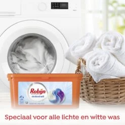 Robijn Stralend Wit Wascapsules - 3 X 29 Wasbeurten - Halfjaarbox -Schoonmaakmiddelen Korting 1200x1200 267