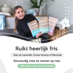 Zense Eco Wasmiddel Wasstrips - 72 Grote Wasbeurten - Ocean Breeze -Schoonmaakmiddelen Korting 1200x1200 36