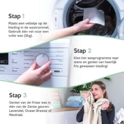 Zense Eco Wasmiddel Wasstrips - 72 Grote Wasbeurten - Ocean Breeze -Schoonmaakmiddelen Korting 1200x1200 38