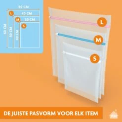 LaundrySpecialist Waszakken Voor Wasgoed - Set Van 3 Stuks - Ook Te Gebruiken Als Travel Organizer -Schoonmaakmiddelen Korting 1200x1200 410