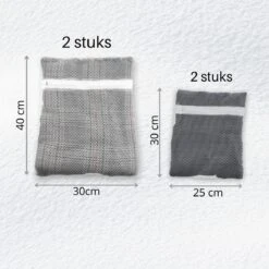 Orange85 Waszak - 4-Delige Set - Lingerie - Bh - Kleding - Met Ritssluiting - Waszakje - Groot - Klein - Wasgoed - Wasmachine - Wasnet - Polyester - Laundry Bag -Schoonmaakmiddelen Korting 1200x1200 418