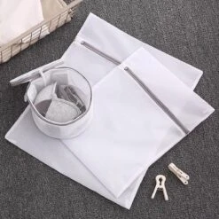 Merkloos Waszak 4 Delig - 1x Groot (50x60 Cm) - 1x Middel ( 40x50cm) - 1x Normaal (30x40cm) - 1x BH (17x15cm) -Schoonmaakmiddelen Korting 1200x1200 428