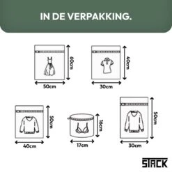 Merkloos Waszakken | Set Van 5 Waszakjes Met Rits - Waszak - Wasnet - Kledingzakjes - BH Was Zakjes - Laundry Bag Set Voor Ondergoed - Kleding - Delicaat Wasgoed - Wasmachine Zakjes - Wasgoed -Schoonmaakmiddelen Korting 1200x1200 458