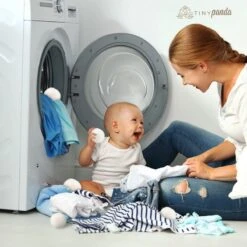 Merkloos Droger Ballen XL 8 Stuks – Zero Waste Dryer Balls - Duurzaam – Wasverzachter – Herbruikbare Drogerballen – Droogt De Was Sneller – Tiny Panda -Schoonmaakmiddelen Korting 1200x1200 480