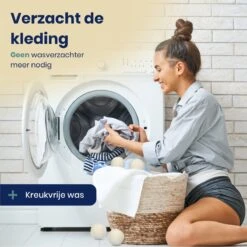 Wooly Drogerballen - 6 Wasdroger Ballen - Duurzaam - Wol - Herbruikbare Wasballen - Wasbol - Wasverzachter -Schoonmaakmiddelen Korting 1200x1200 488