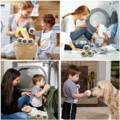 Drogerballen 6 Stuks - Wasbol - Droogballen - Herbruikbare Wasbollen - Wasverzachter - Wasdrogerballen - Doseerbol -Schoonmaakmiddelen Korting 1200x1200 524