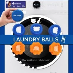 Salivio Laundryballs - 8x Wasbol Set - Huisdieren Haar Verwijderen - Wasbollen - Drogerballen - Energiebesparend - Wasverzachter - Milieuvriendelijk Wassen 8 Salivio Laundryballs - 8x Wasbol Set - Huisdieren Haar Verwijderen - Wasbollen - Drogerballen - Energiebesparend - Wasverzachter - Milieuvriendelijk Wassen -Schoonmaakmiddelen Korting 1200x1200 532